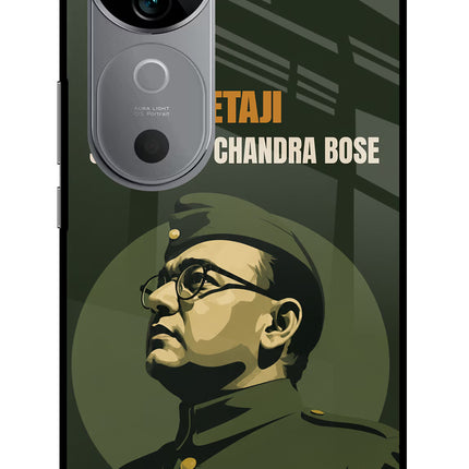 Netaji Legacy Vivo V40 5G Glass Case Back Cover by Casekaro