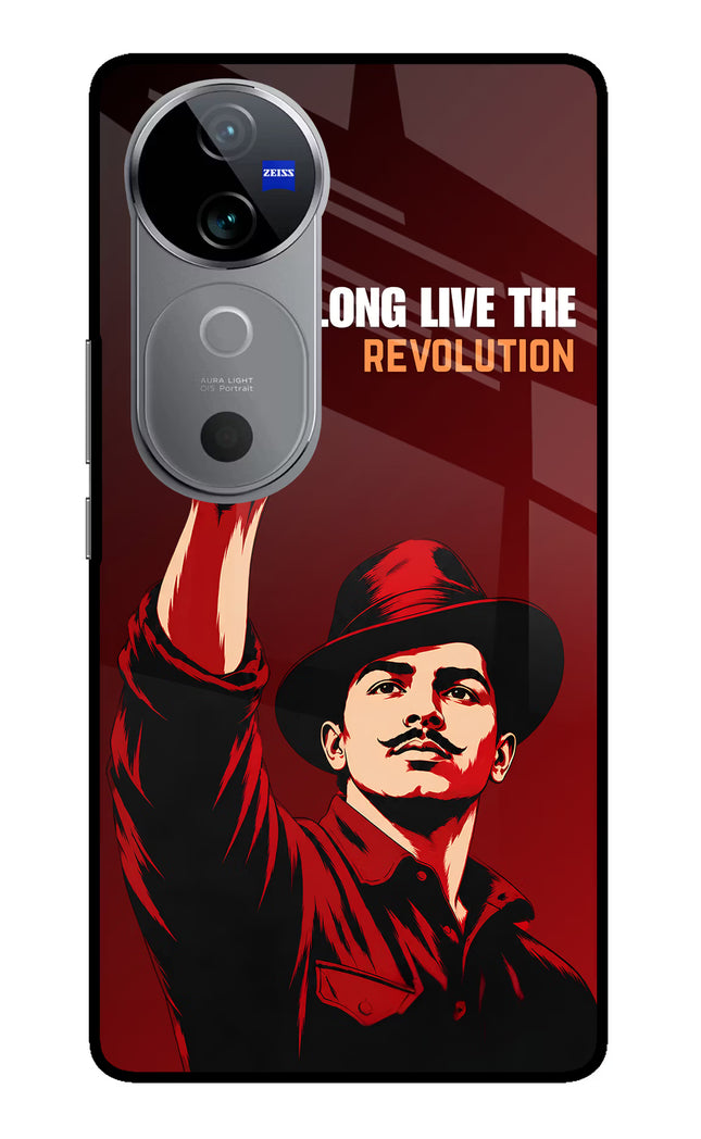 Bhagat Singh Revolution Vivo V40 5G Glass Case
