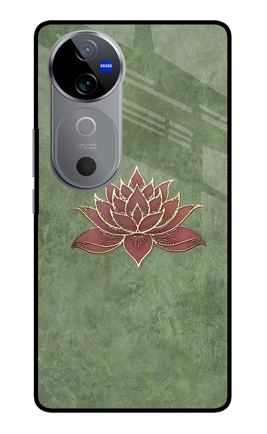 Lotus Grace Vivo V40 5G Back Cover, Glass case