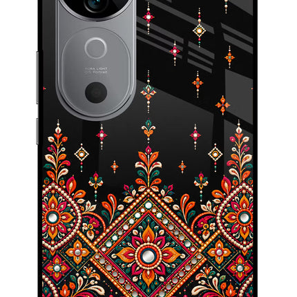 Noir Mehfil Vivo V40 5G Glass Case