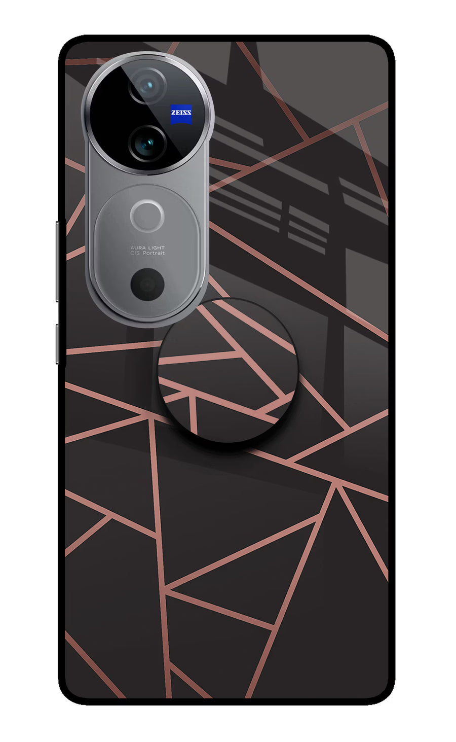 Geometric Pattern Vivo V40 5G Pop Case, Metal case