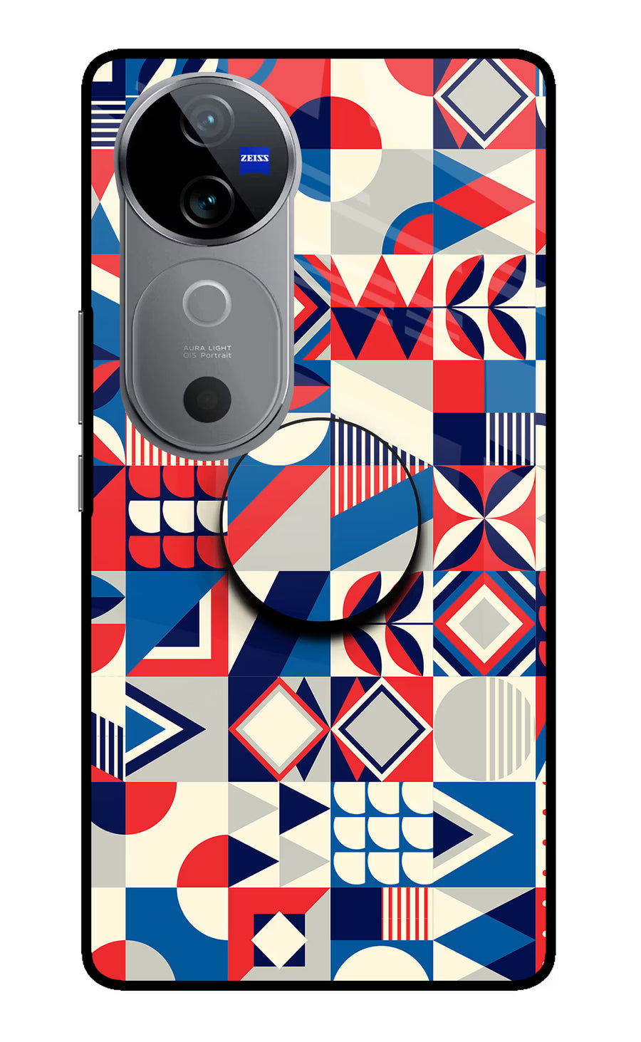 Colorful Pattern Vivo V40 5G Pop Case, Metal case