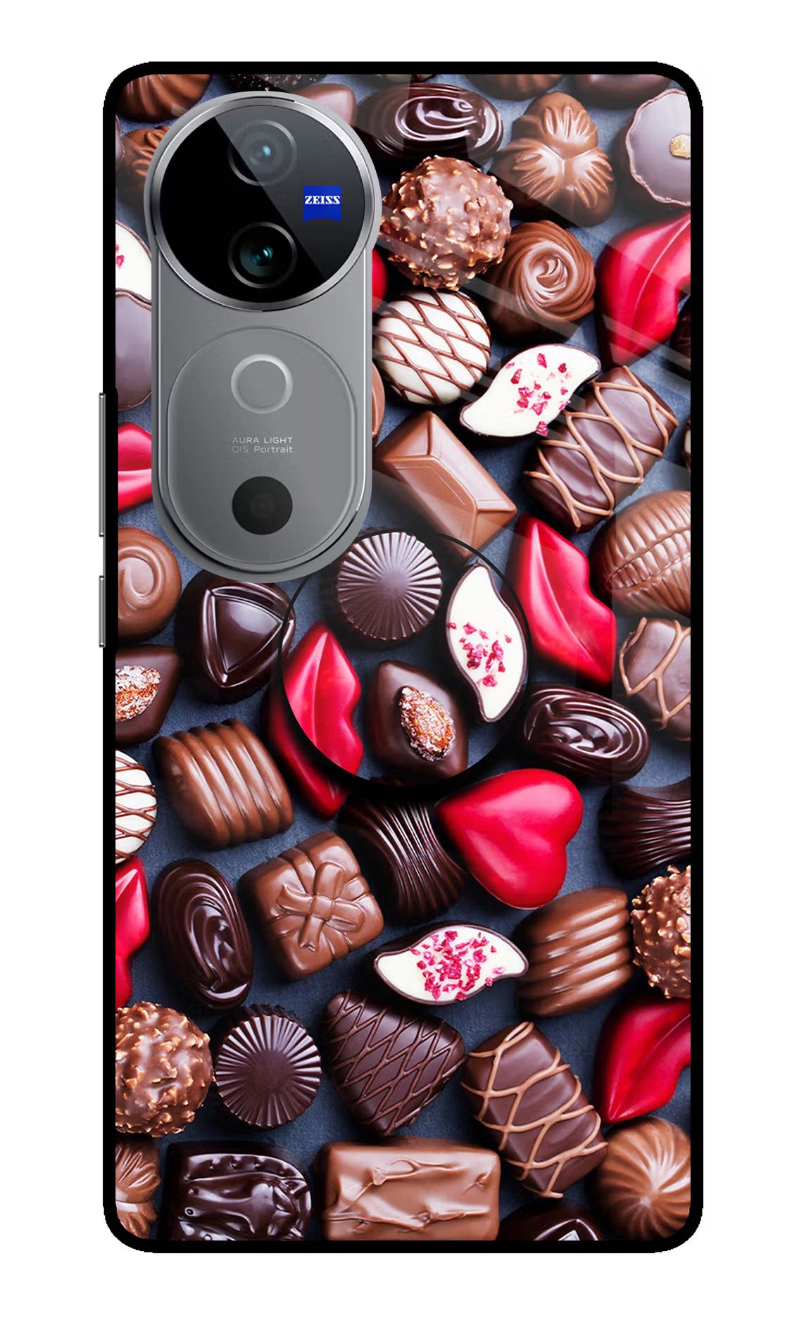 Chocolates Vivo V40 5G Pop Case by Casekaro