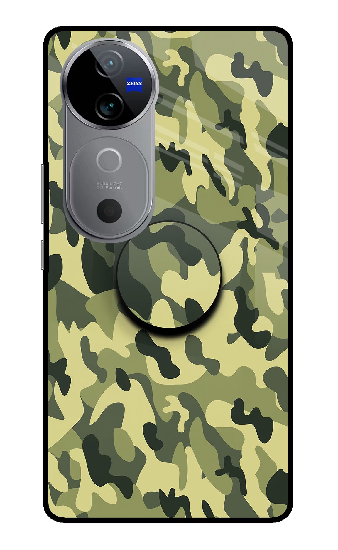Camouflage Vivo V40 5G Pop Case by Casekaro
