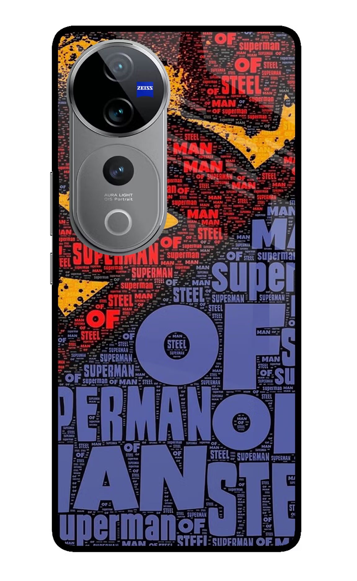 Superman Vivo V40 Pro 5G Glass Case Back Cover by Casekaro