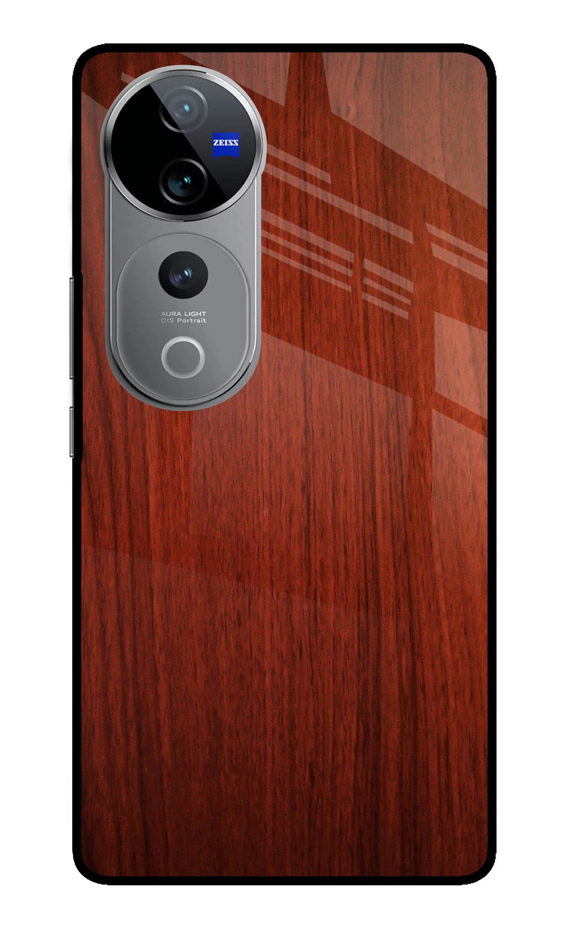 Wooden Plain Pattern Vivo V40 Pro 5G Back Cover