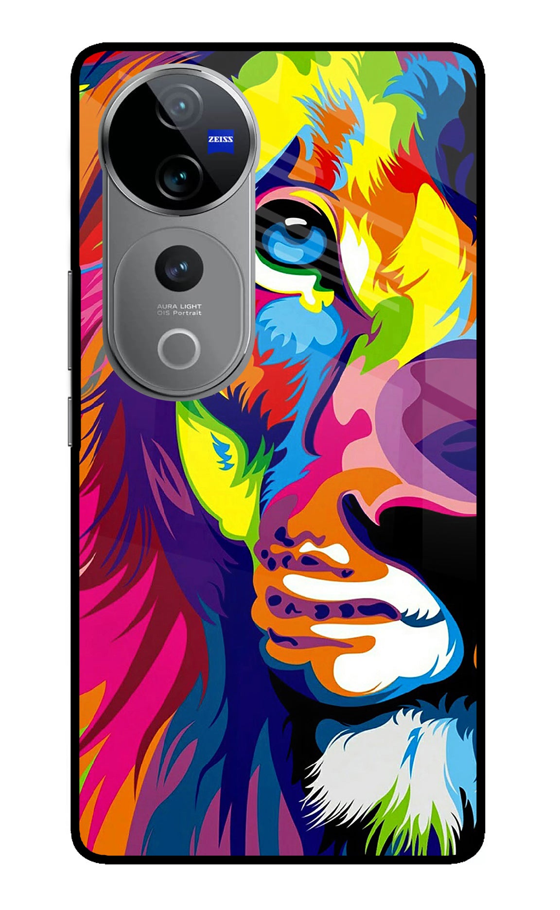 Lion Half Face Vivo V40 Pro 5G Back Cover