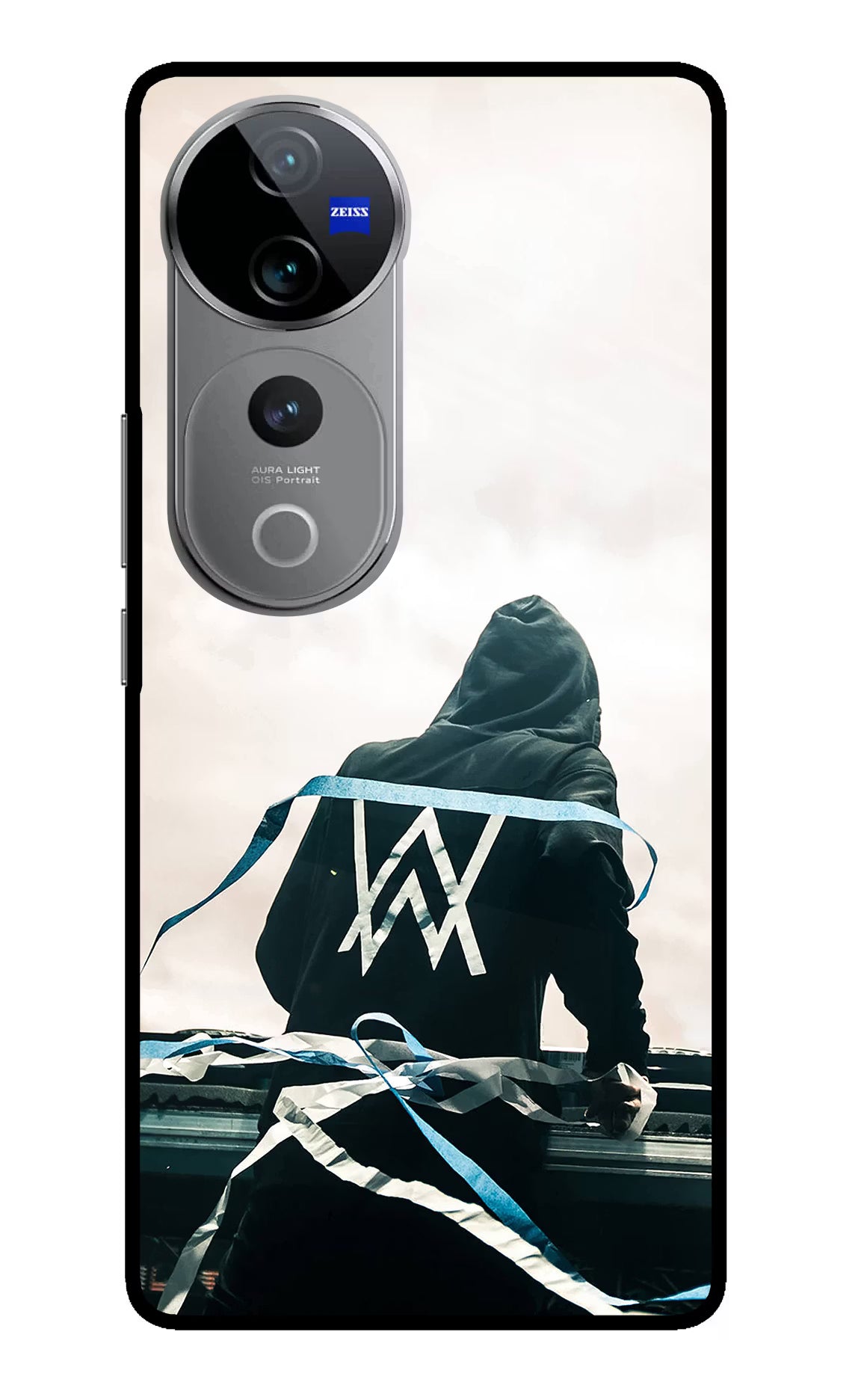 Alan Walker Vivo V40 Pro 5G Glass Case Back Cover by Casekaro