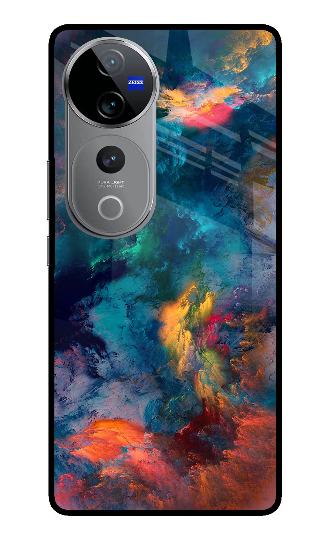 Artwork Paint Vivo V40 Pro 5G Glass Case Back Cover by Casekaro