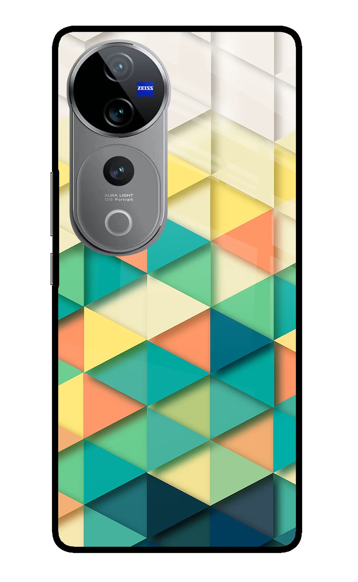 Abstract Vivo V40 Pro 5G Glass Case Back Cover by Casekaro