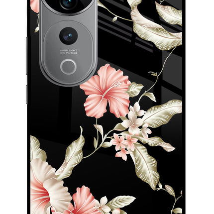 Flowers Vivo V40 Pro 5G Glass Case
