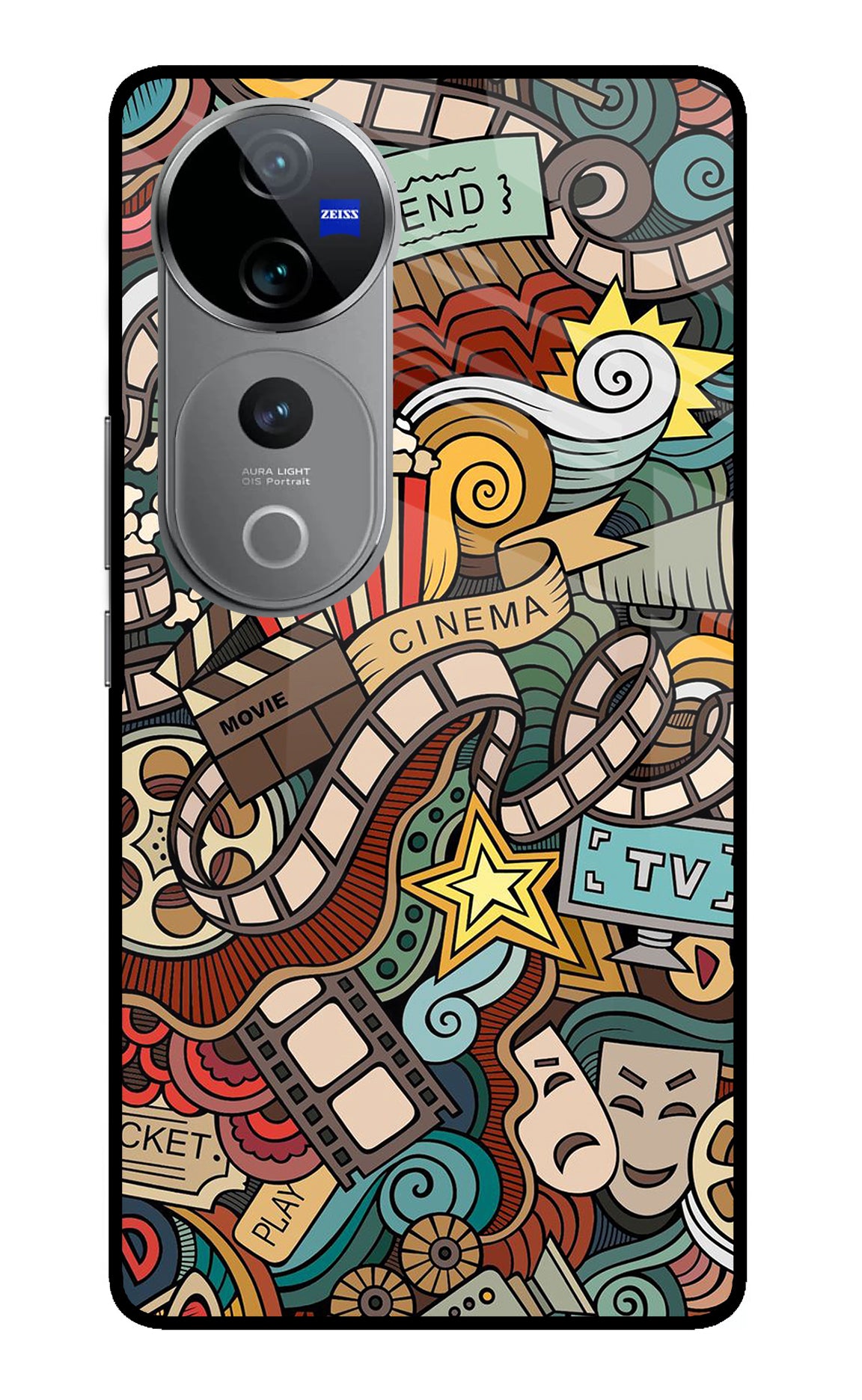 Cinema Abstract Vivo V40 Pro 5G Back Cover