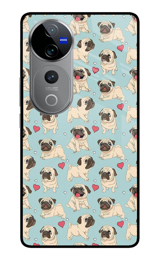 Pug Dog Vivo V40 Pro 5G Glass Case