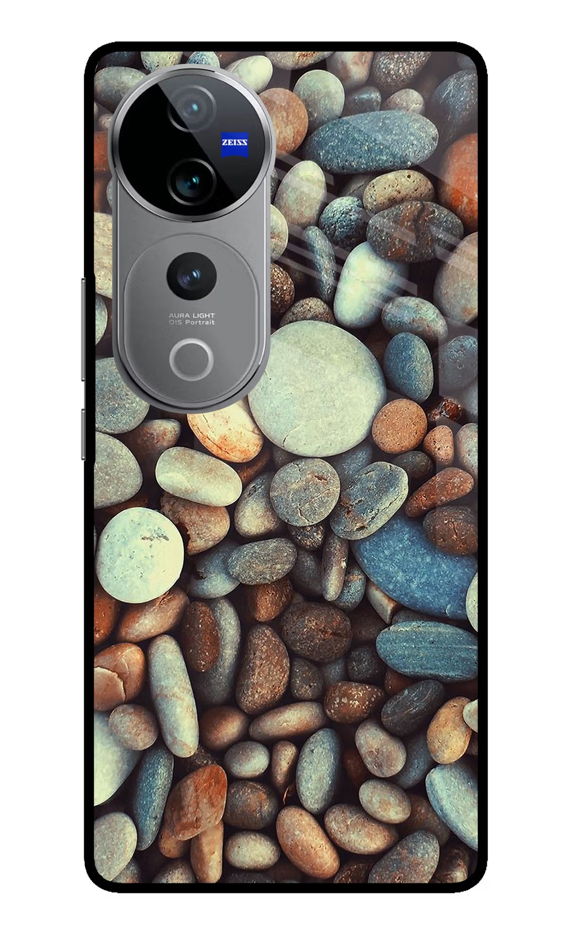 Pebble Vivo V40 Pro 5G Glass Case Back Cover by Casekaro