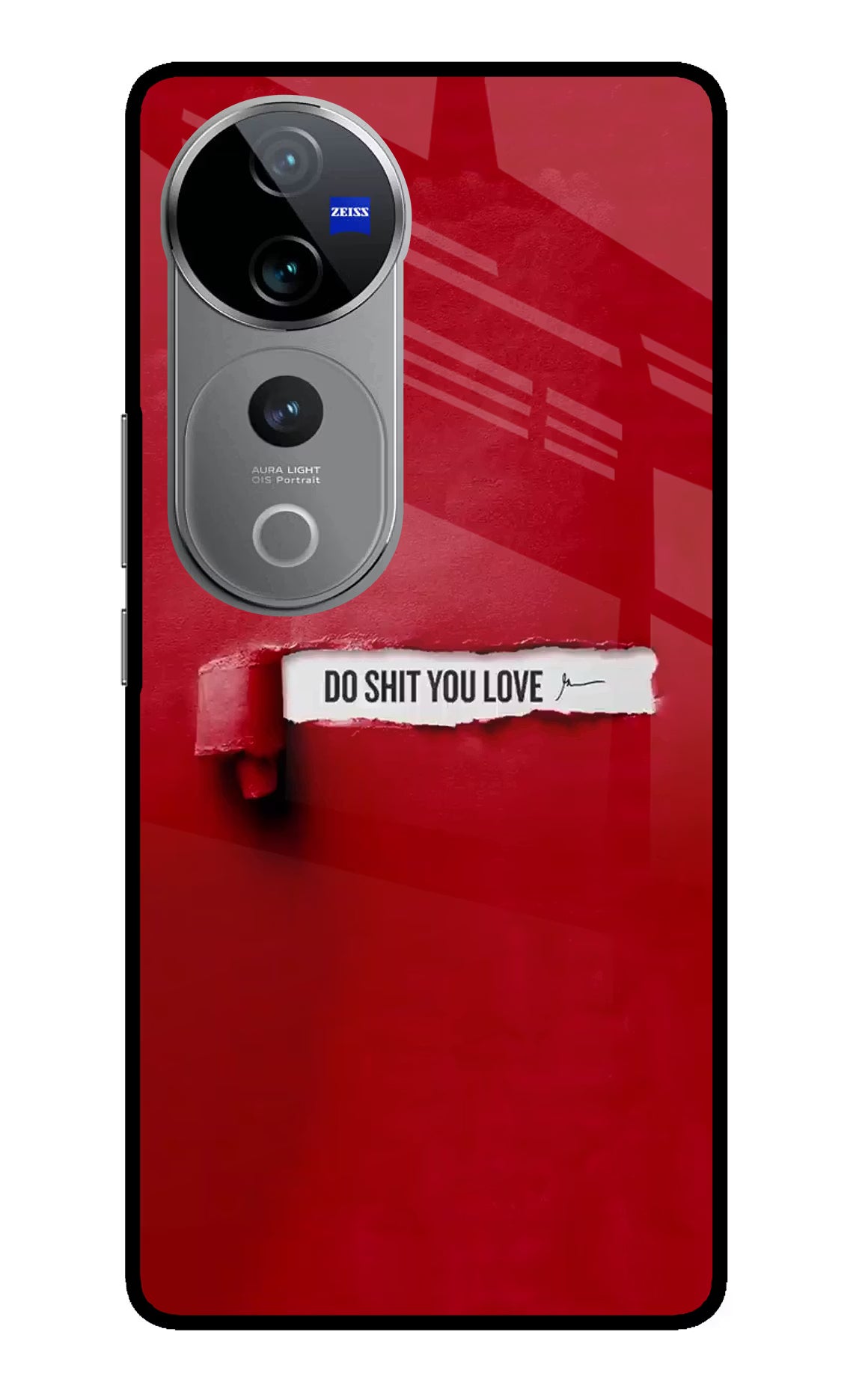 Do Shit You Love Vivo V40 Pro 5G Glass Case Back Cover by Casekaro