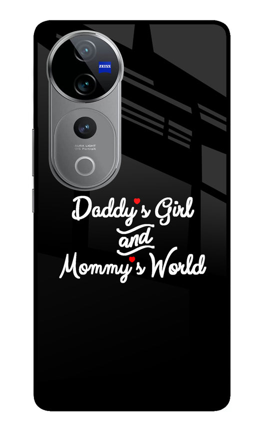 Daddy's Girl and Mommy's World Vivo V40 Pro 5G Glass Case