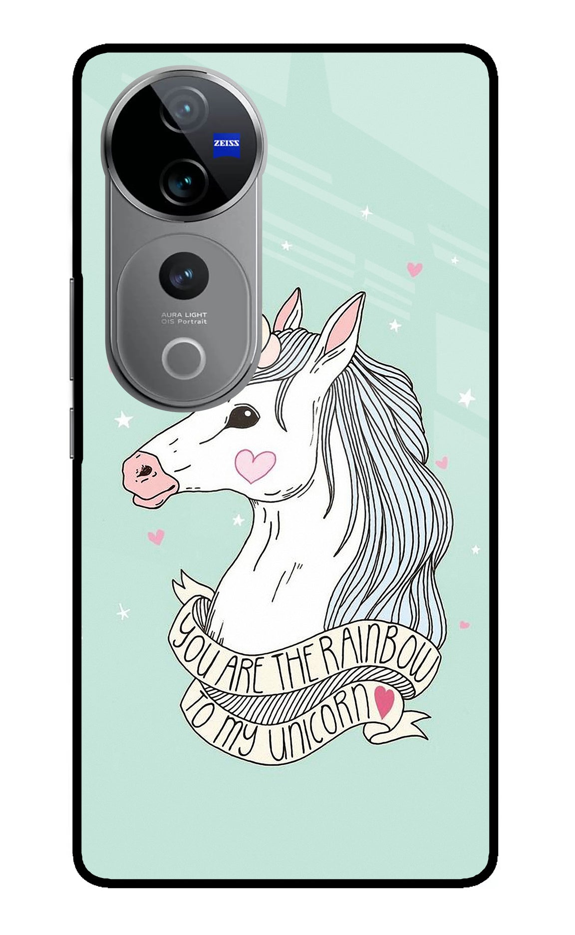 Unicorn Wallpaper Vivo V40 Pro 5G Glass Case