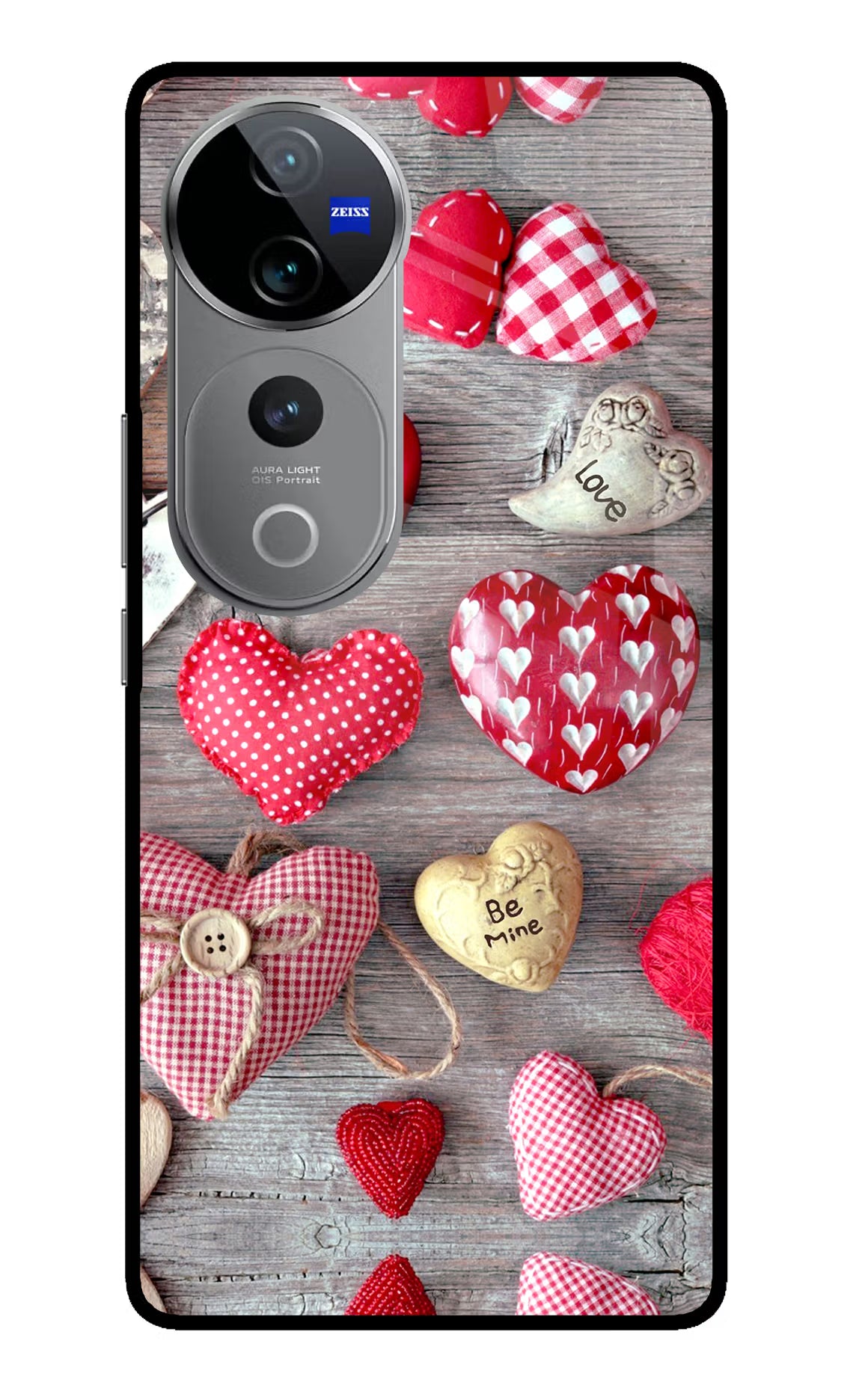 Love Wallpaper Vivo V40 Pro 5G Glass Case Back Cover by Casekaro