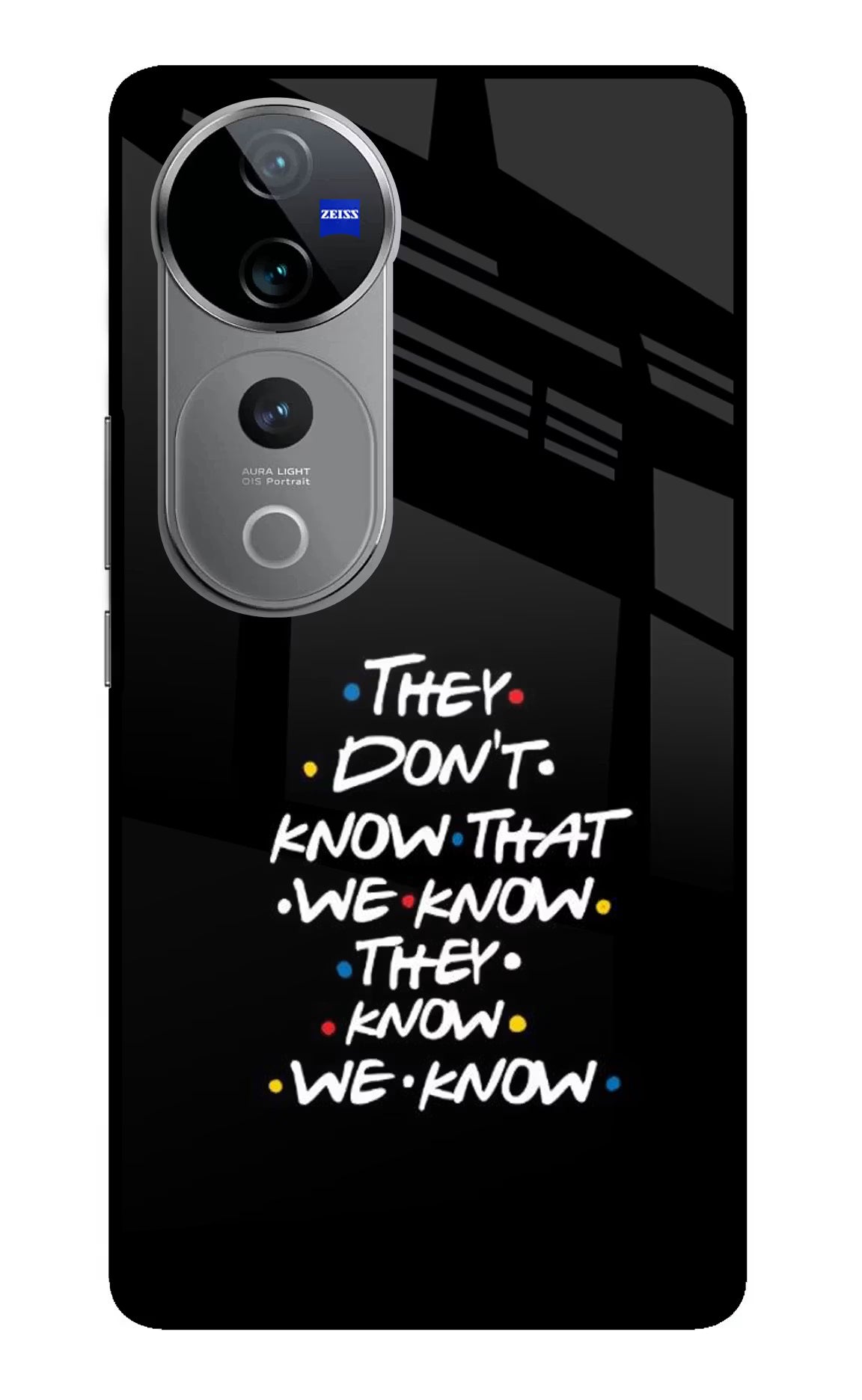 FRIENDS Dialogue Vivo V40 Pro 5G Glass Case