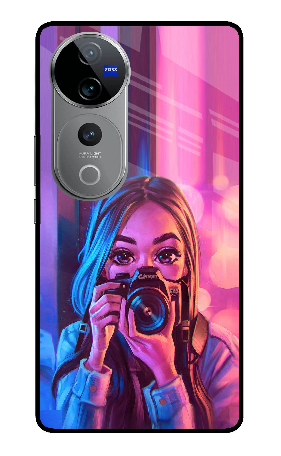 Girl Photographer Vivo V40 Pro 5G Glass Case