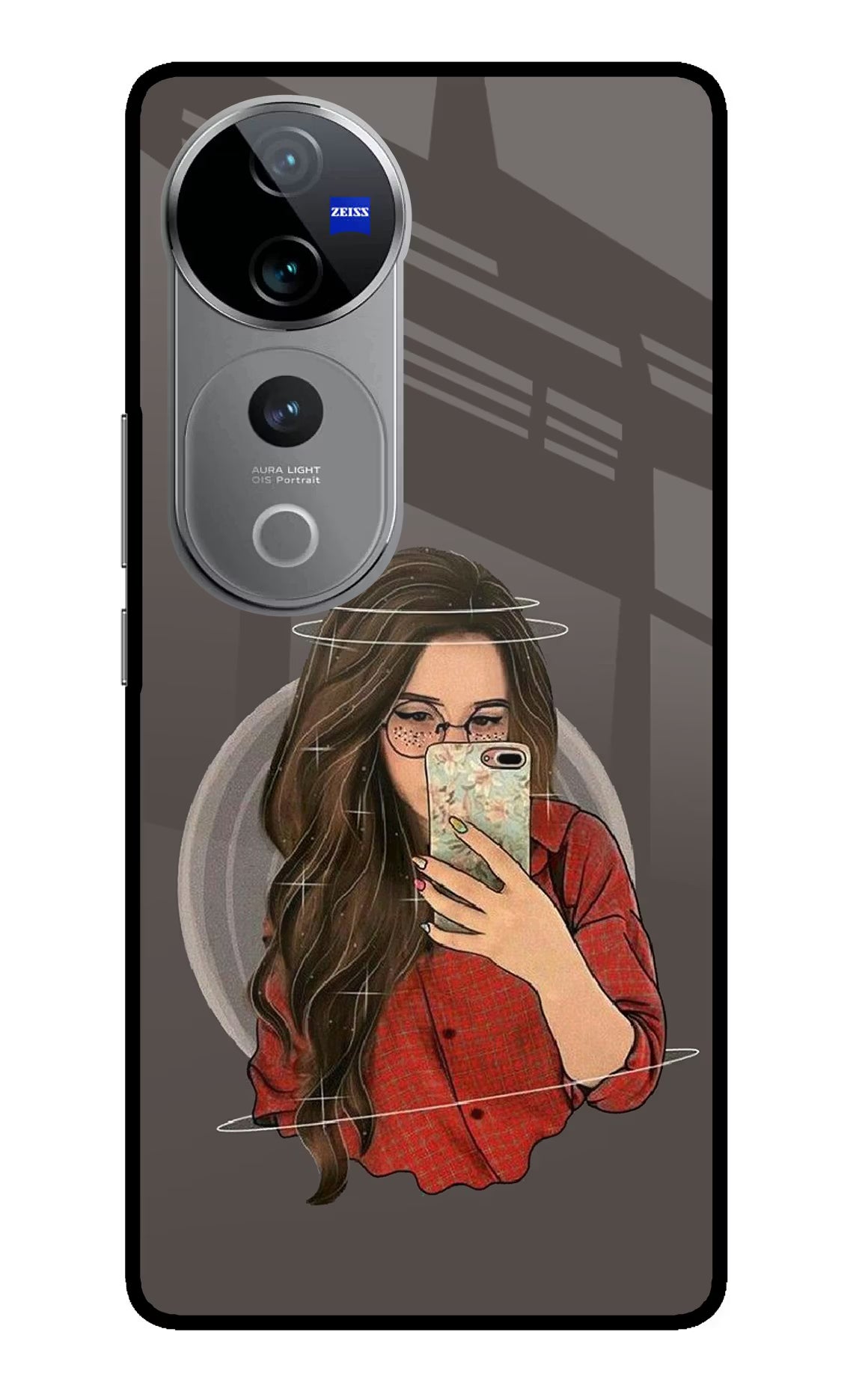 Selfie Queen Vivo V40 Pro 5G Glass Case Back Cover by Casekaro