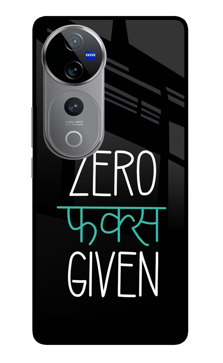 Zero Fucks Given Vivo V40 Pro 5G Back Cover, Glass case