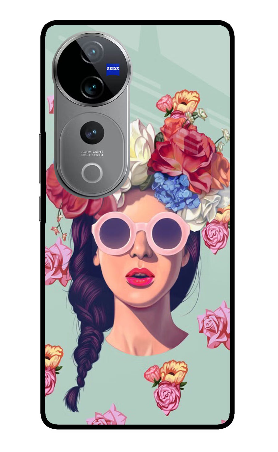 Pretty Girl Vivo V40 Pro 5G Back Cover, Glass case