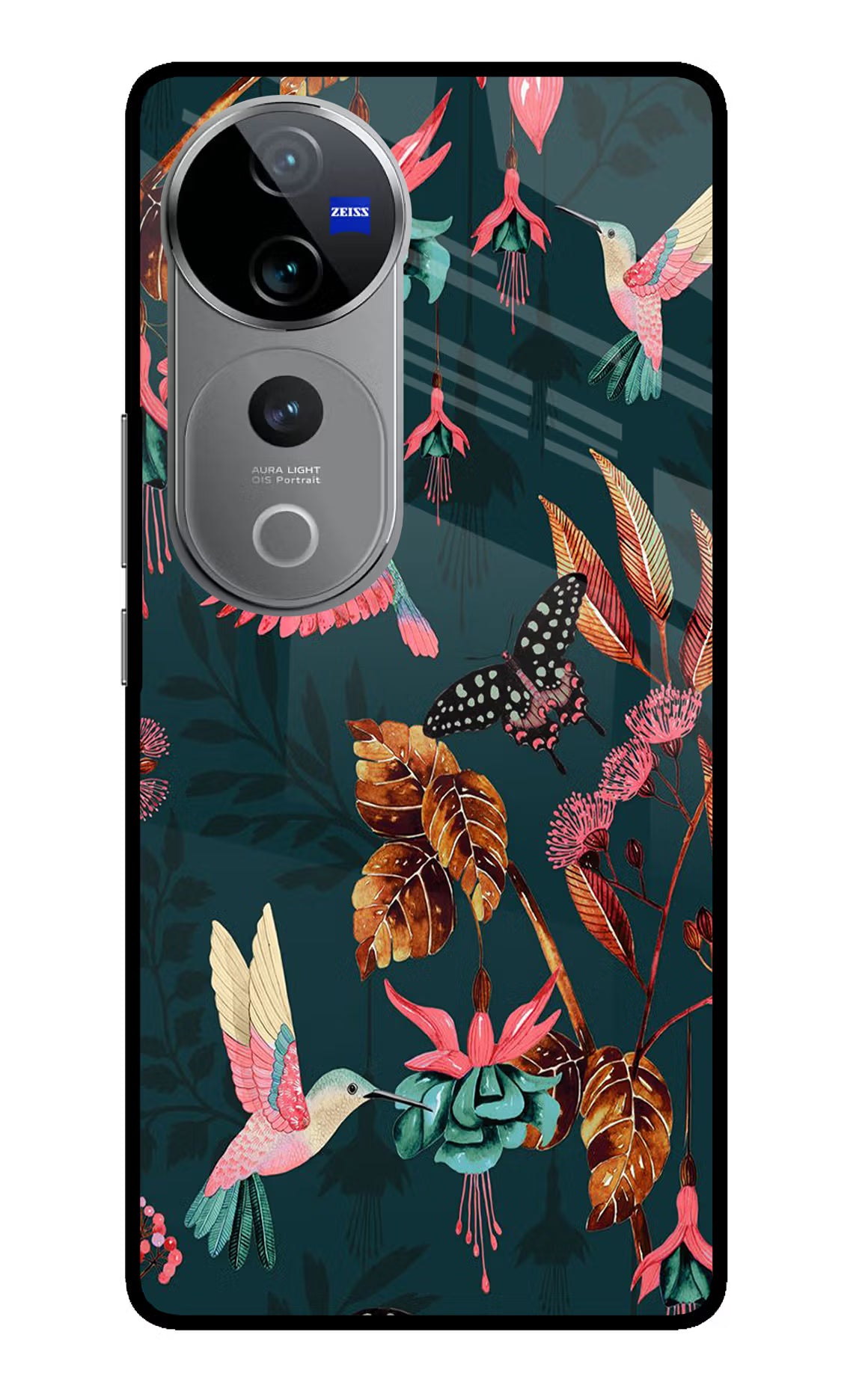 Birds Vivo V40 Pro 5G Glass Case Back Cover by Casekaro