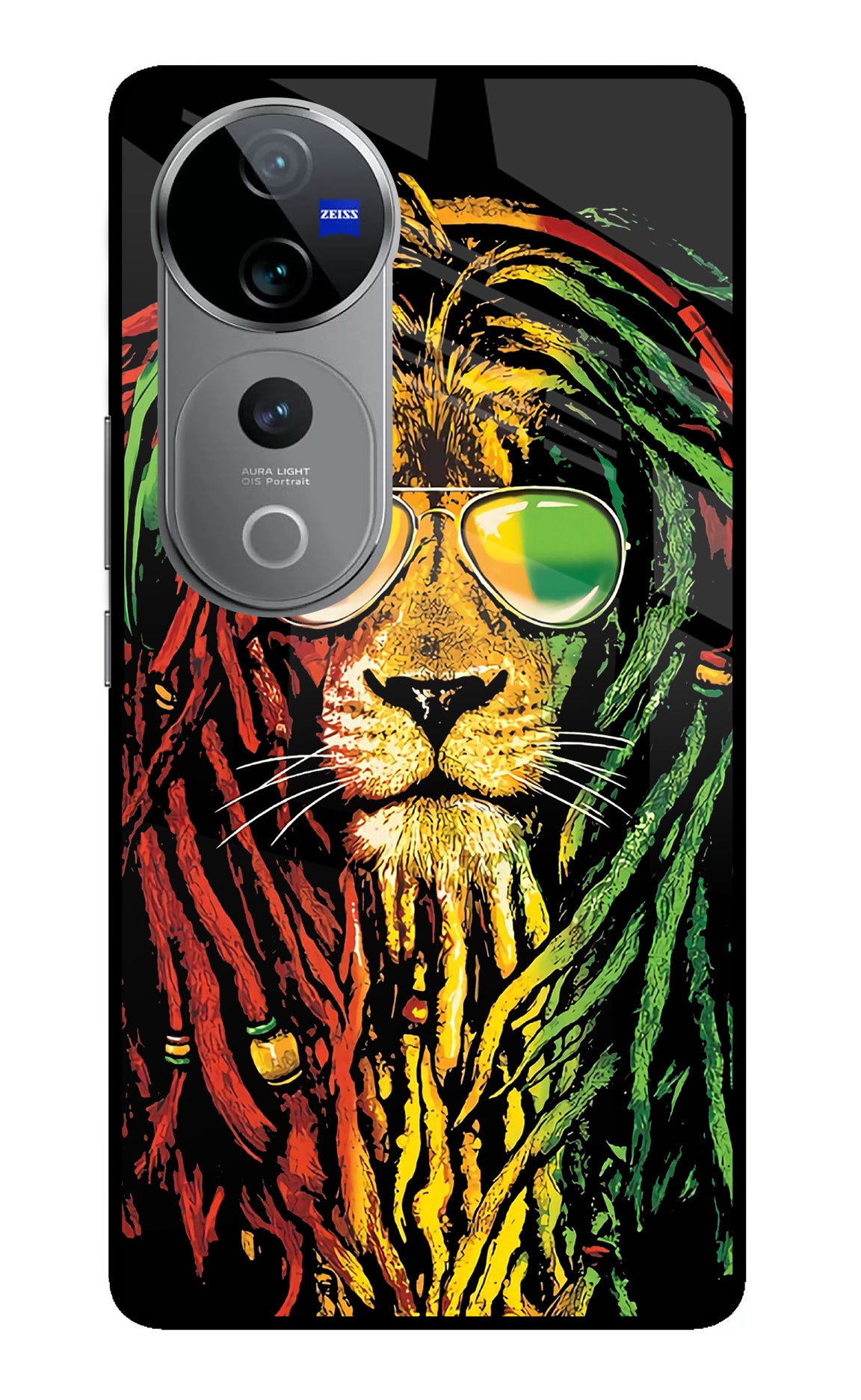 Rasta Lion Vivo V40 Pro 5G Glass Case