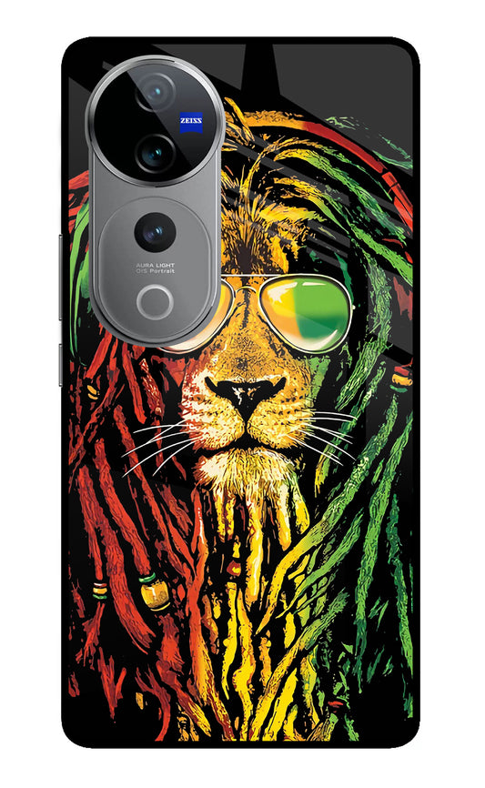 Rasta Lion Vivo V40 Pro 5G Glass Case