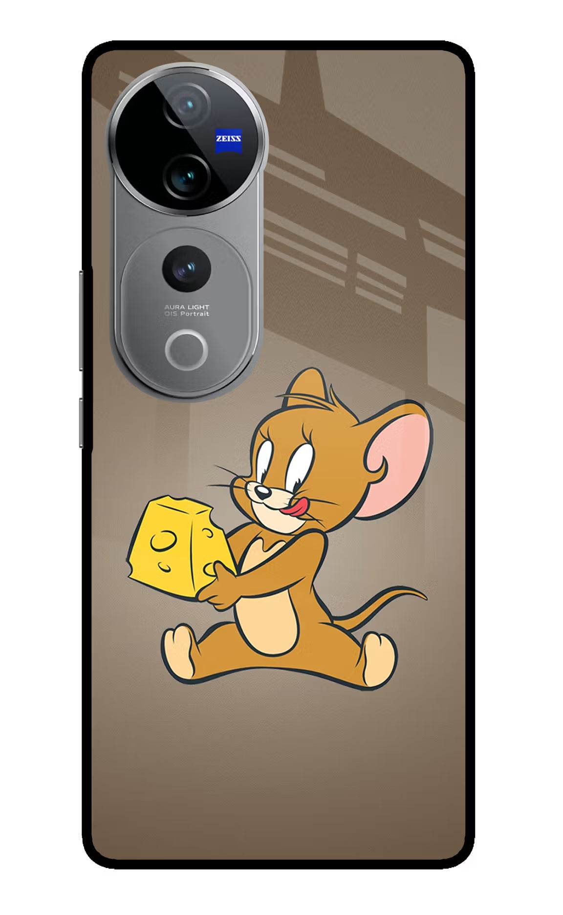 Jerry Vivo V40 Pro 5G Glass Case Back Cover by Casekaro