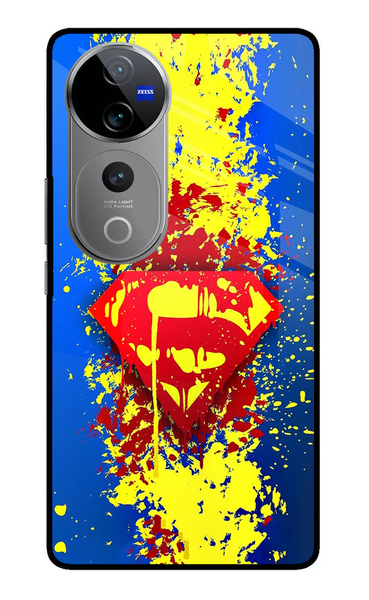 Superman logo Vivo V40 Pro 5G Glass Case