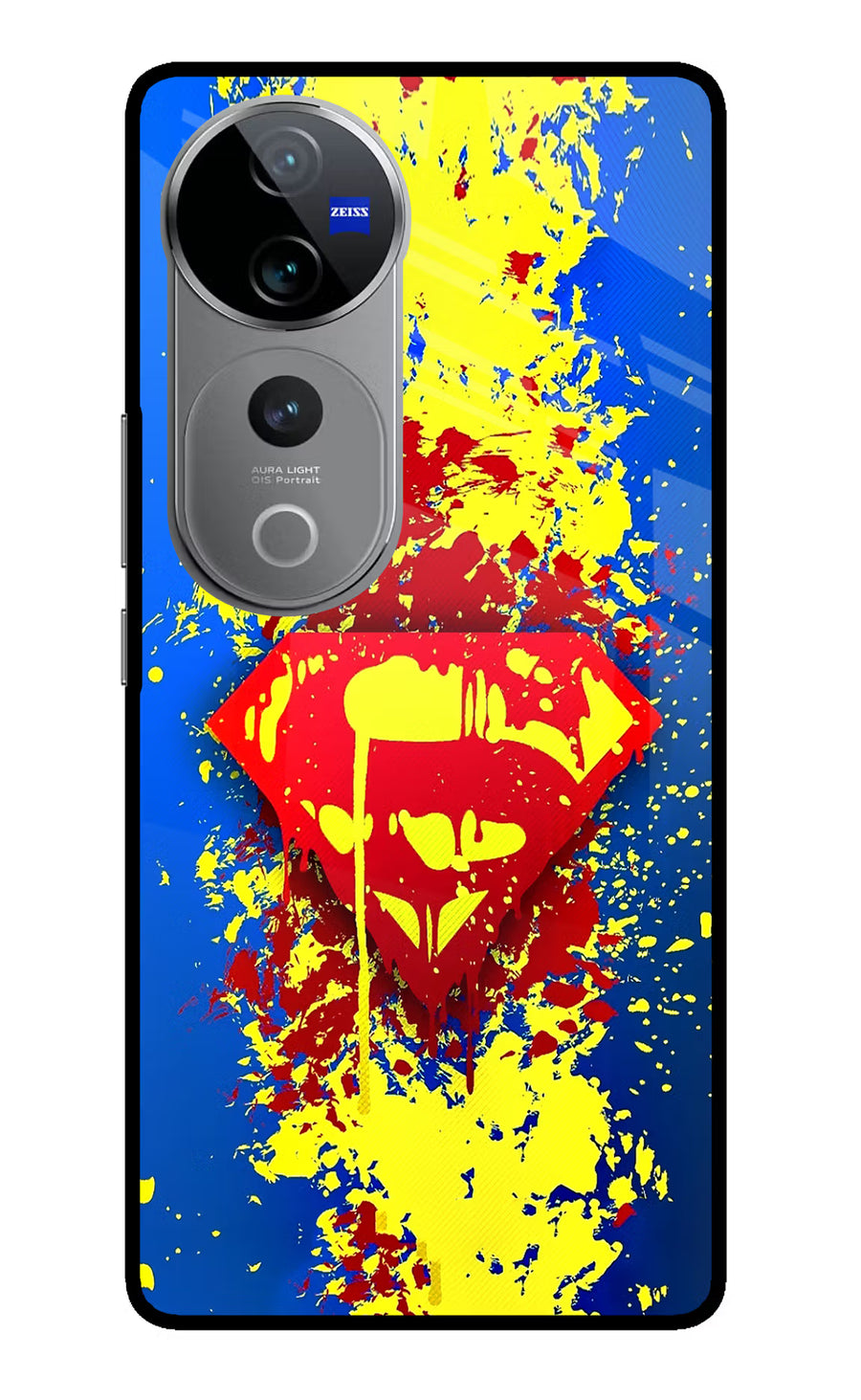 Superman logo Vivo V40 Pro 5G Back Cover, Glass case
