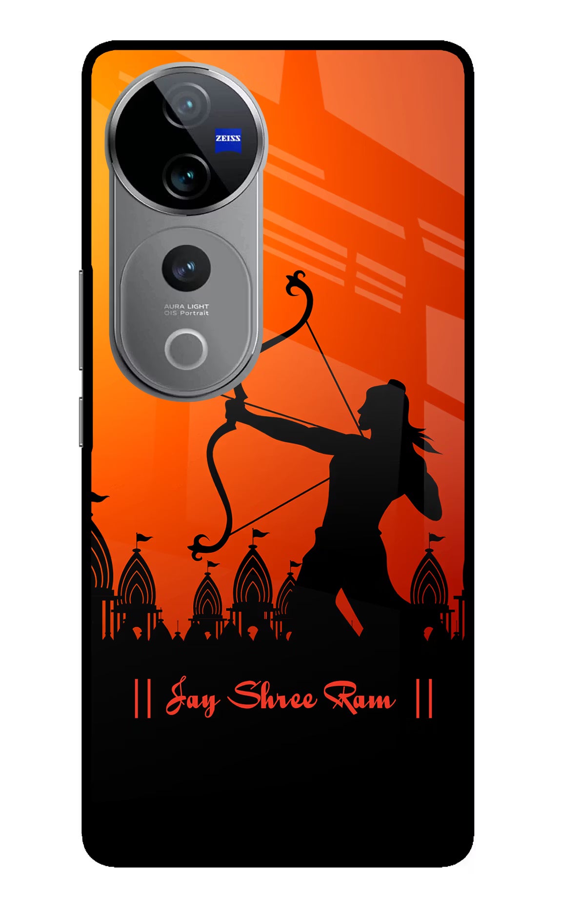 Lord Ram - 4 Vivo V40 Pro 5G Glass Case Back Cover by Casekaro