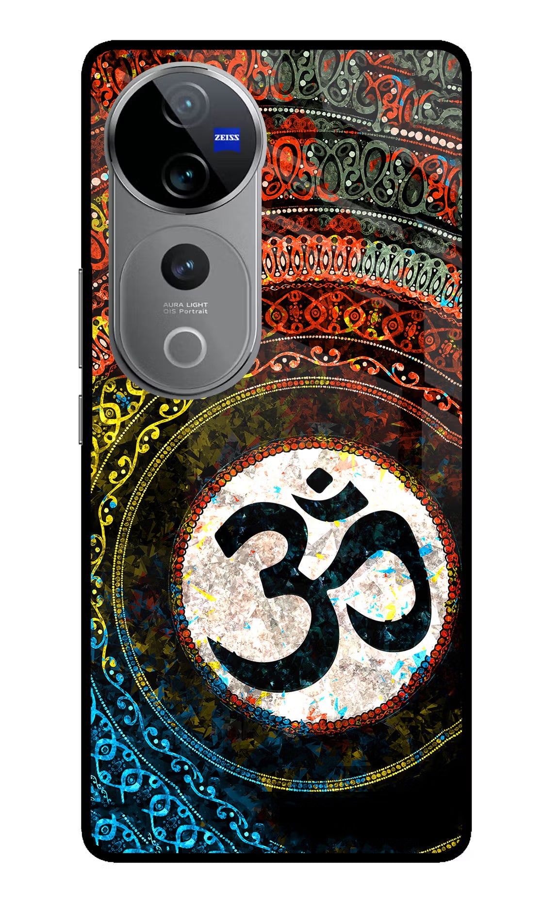 Om Cultural Vivo V40 Pro 5G Glass Case Back Cover by Casekaro