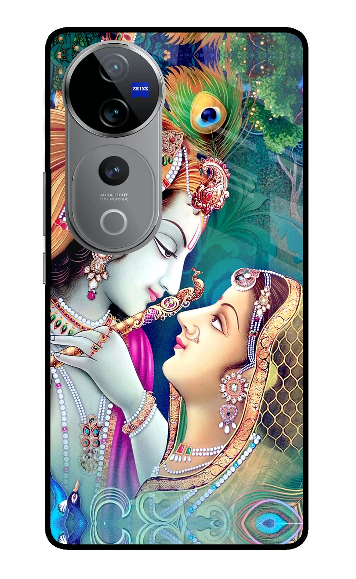 Lord Radha Krishna Vivo V40 Pro 5G Glass Case