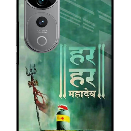 Har Har Mahadev Shivling Vivo V40 Pro 5G Glass Case