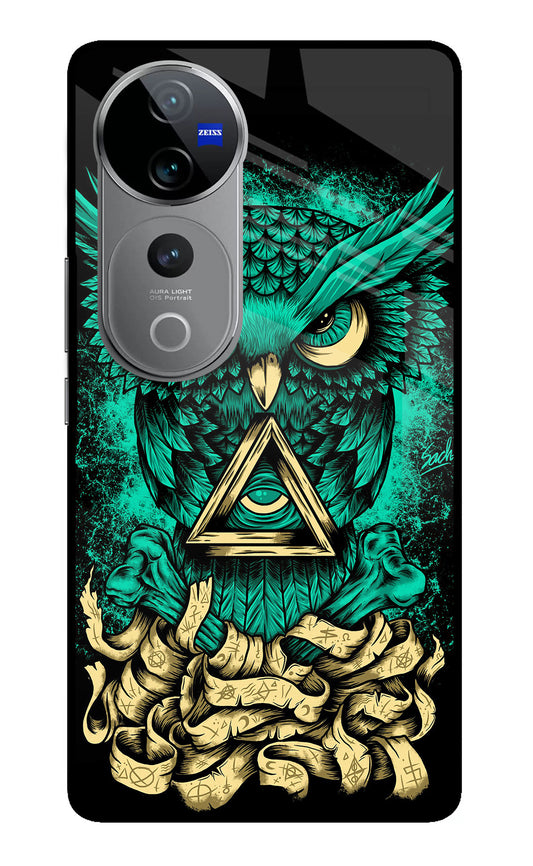 Green Owl Vivo V40 Pro 5G Glass Case