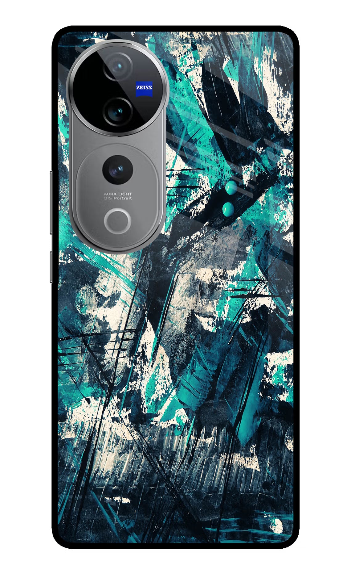Artwork Vivo V40 Pro 5G Glass Case Back Cover by Casekaro