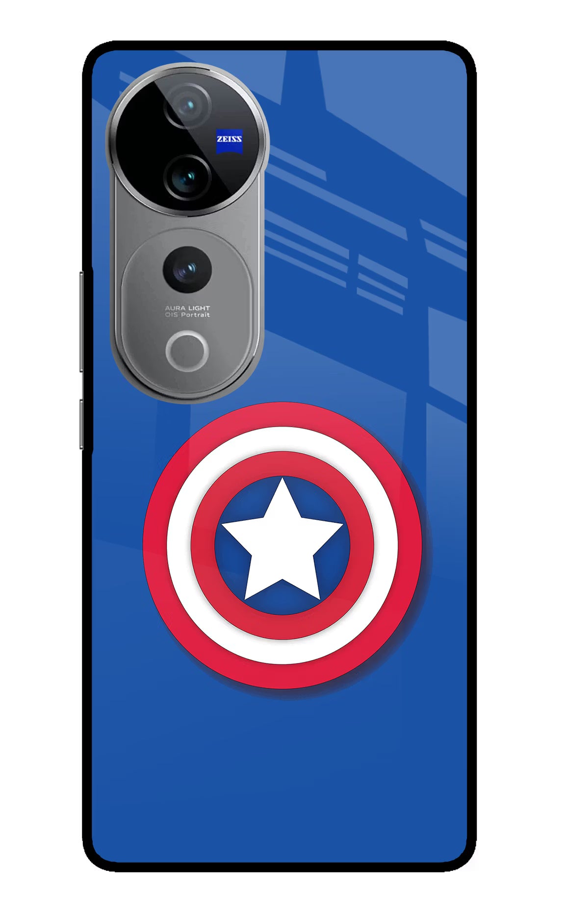 Shield Vivo V40 Pro 5G Glass Case Back Cover by Casekaro