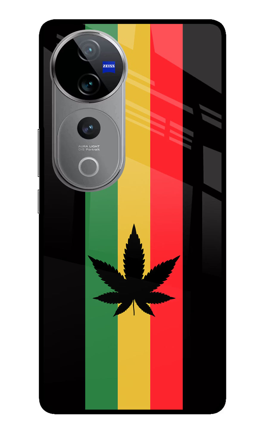 Weed Flag Vivo V40 Pro 5G Back Cover, Glass case