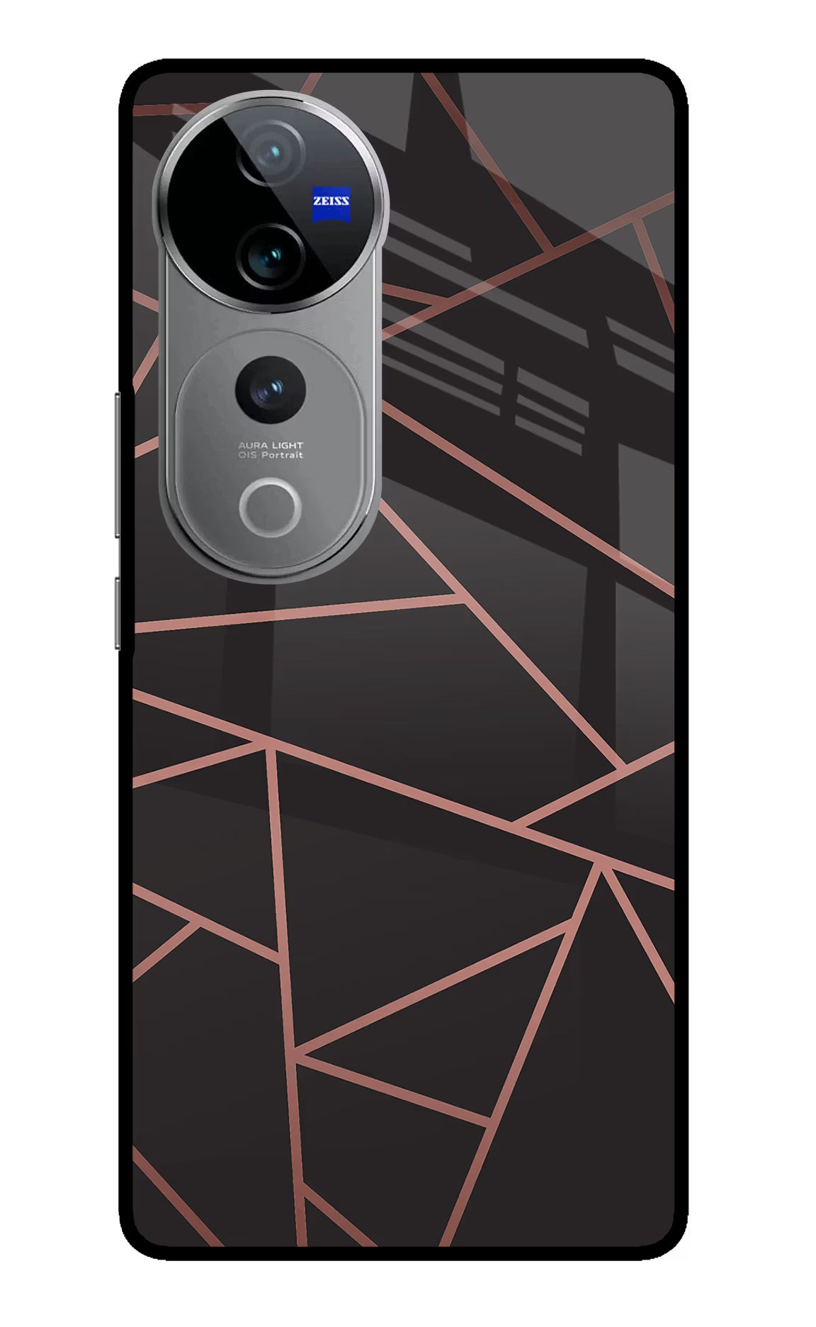 Geometric Pattern Vivo V40 Pro 5G Glass Case Back Cover by Casekaro