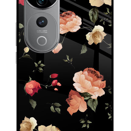 Flowers Vivo V40 Pro 5G Glass Case