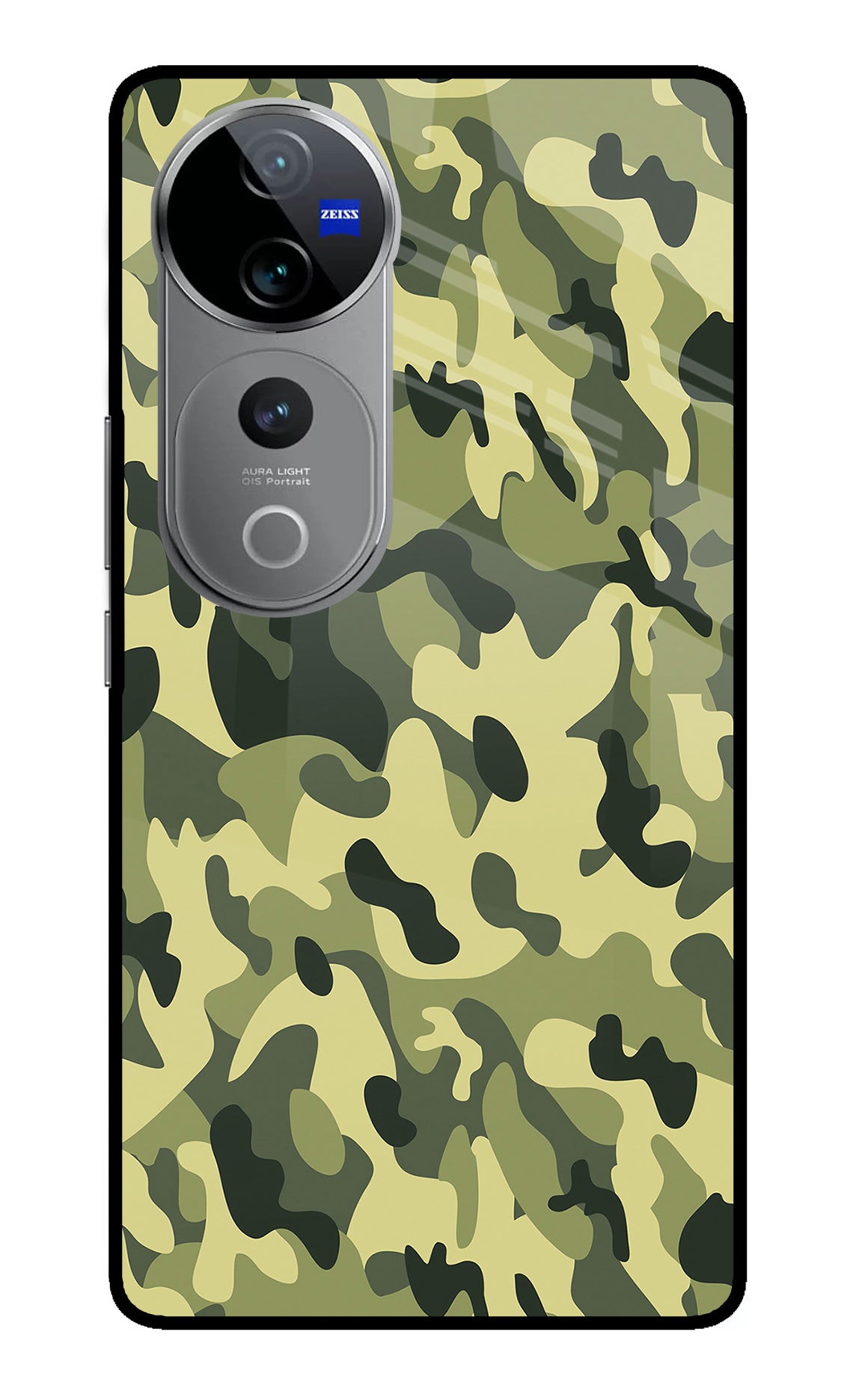 Camouflage Vivo V40 Pro 5G Glass Case