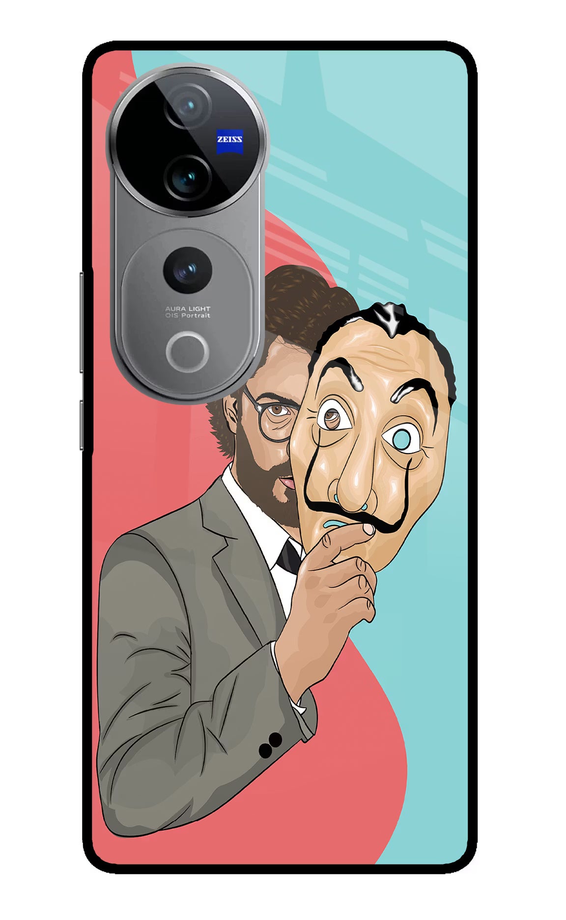 Professor Vivo V40 Pro 5G Glass Case Back Cover by Casekaro