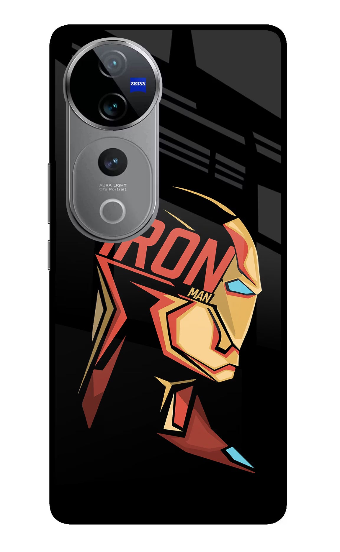 IronMan Vivo V40 Pro 5G Glass Case Back Cover by Casekaro