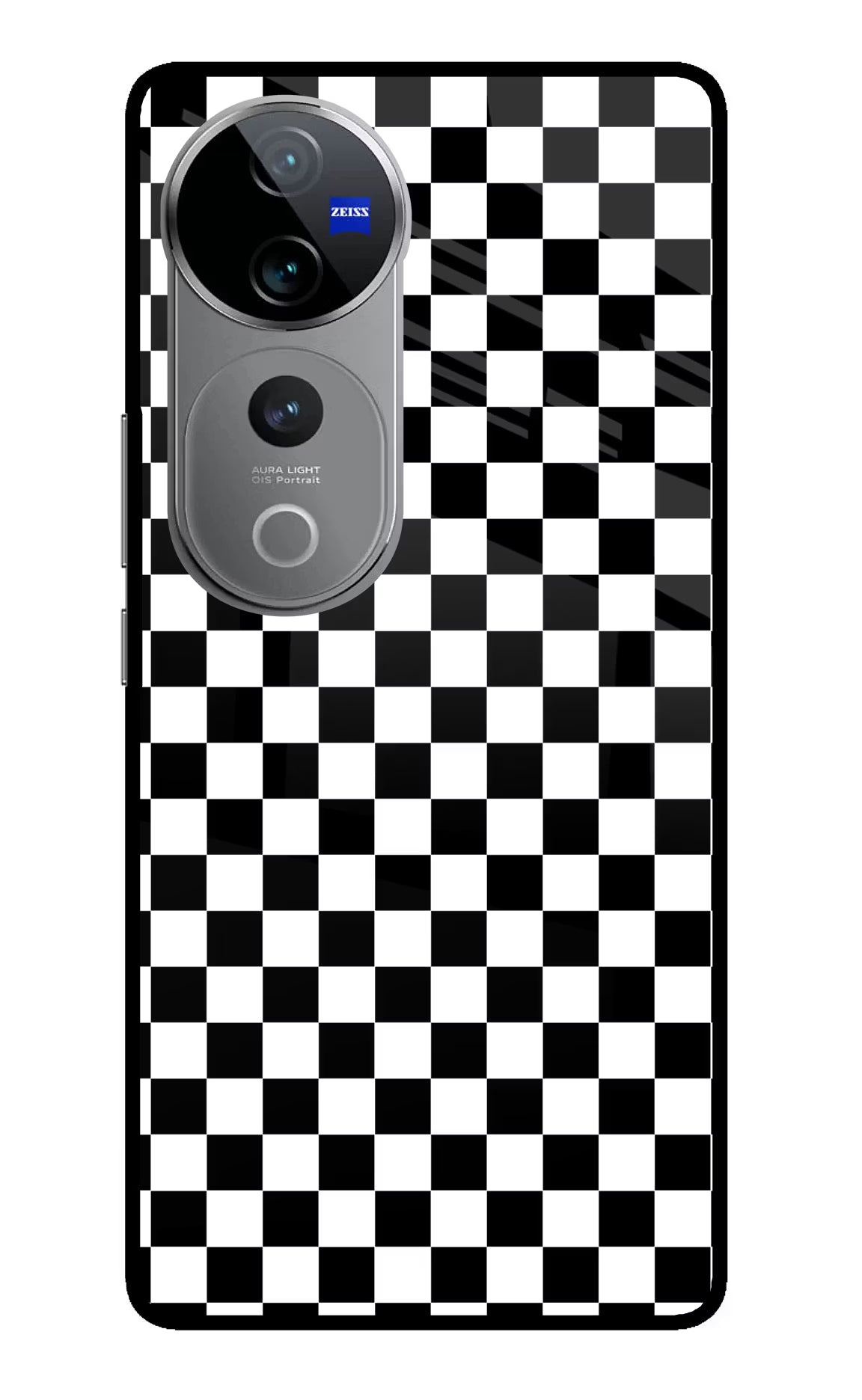 Chess Board Vivo V40 Pro 5G Glass Case Back Cover by Casekaro
