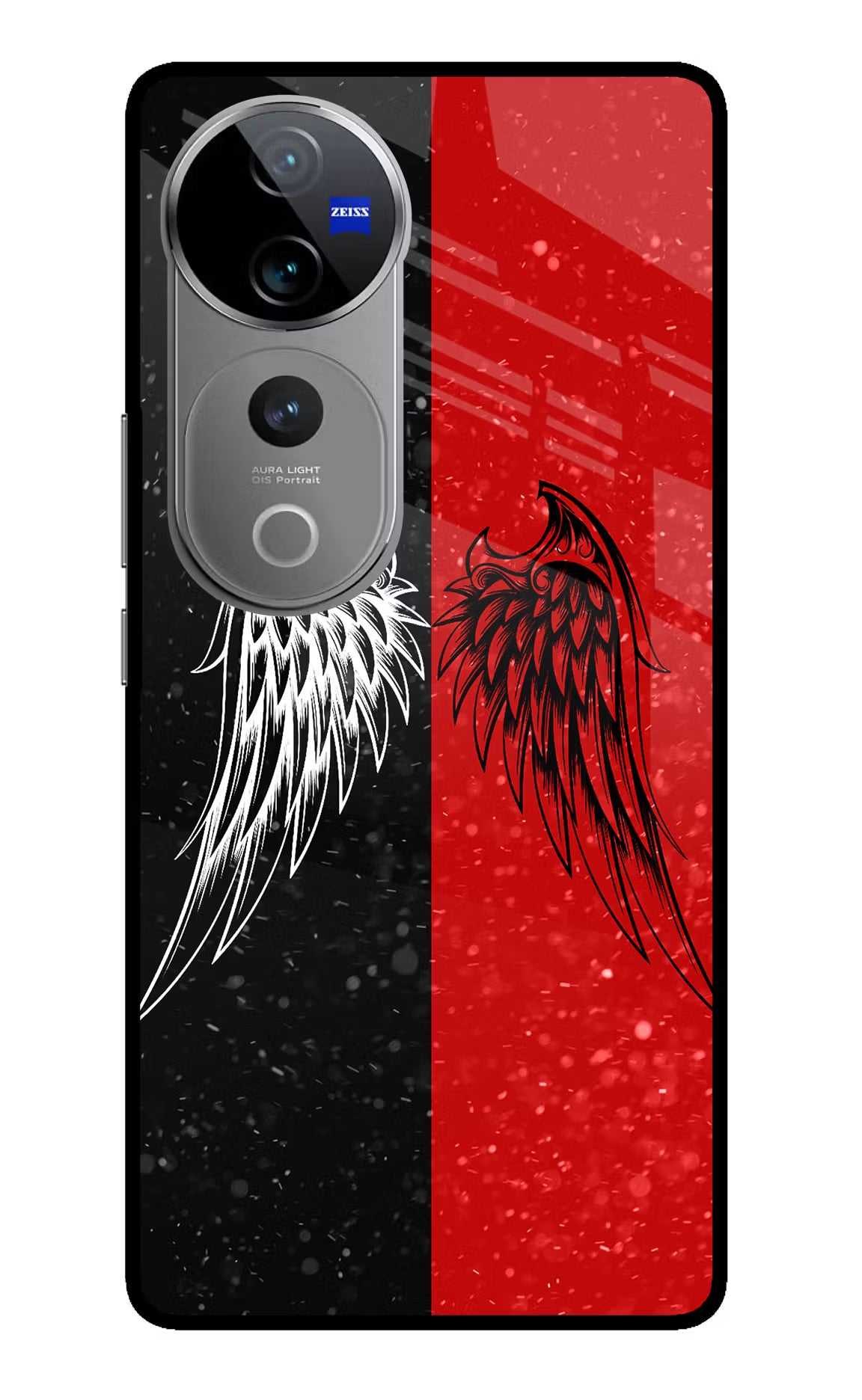 Wings Vivo V40 Pro 5G Glass Case Back Cover by Casekaro