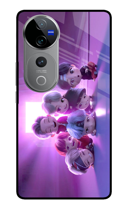 BTS Chibi Vivo V40 Pro 5G Glass Case