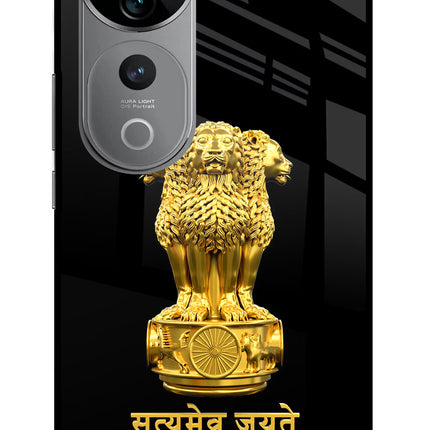Satyamev Jayate Golden Vivo V40 Pro 5G Glass Case